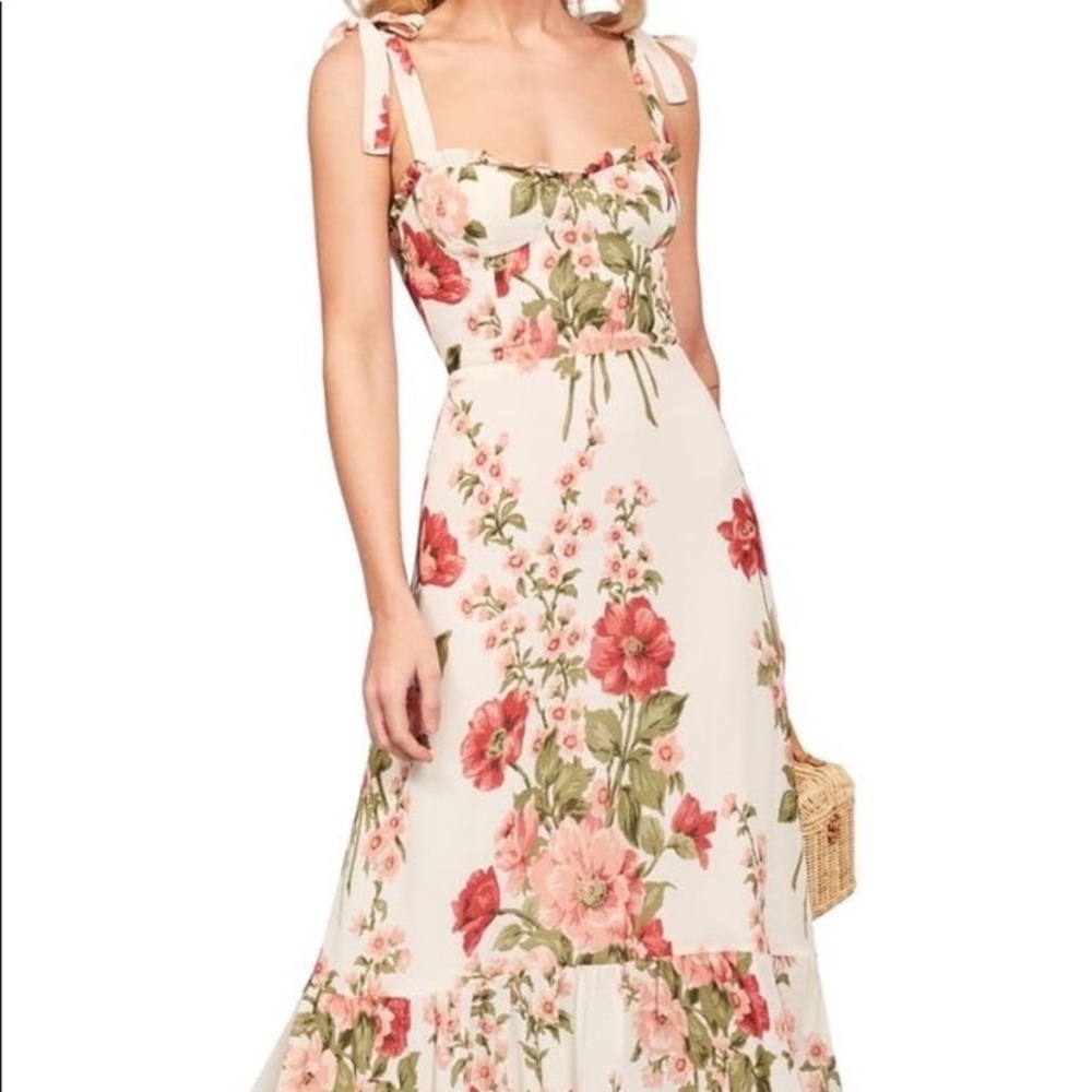 Reformation Nikita Etienne Floral Dress